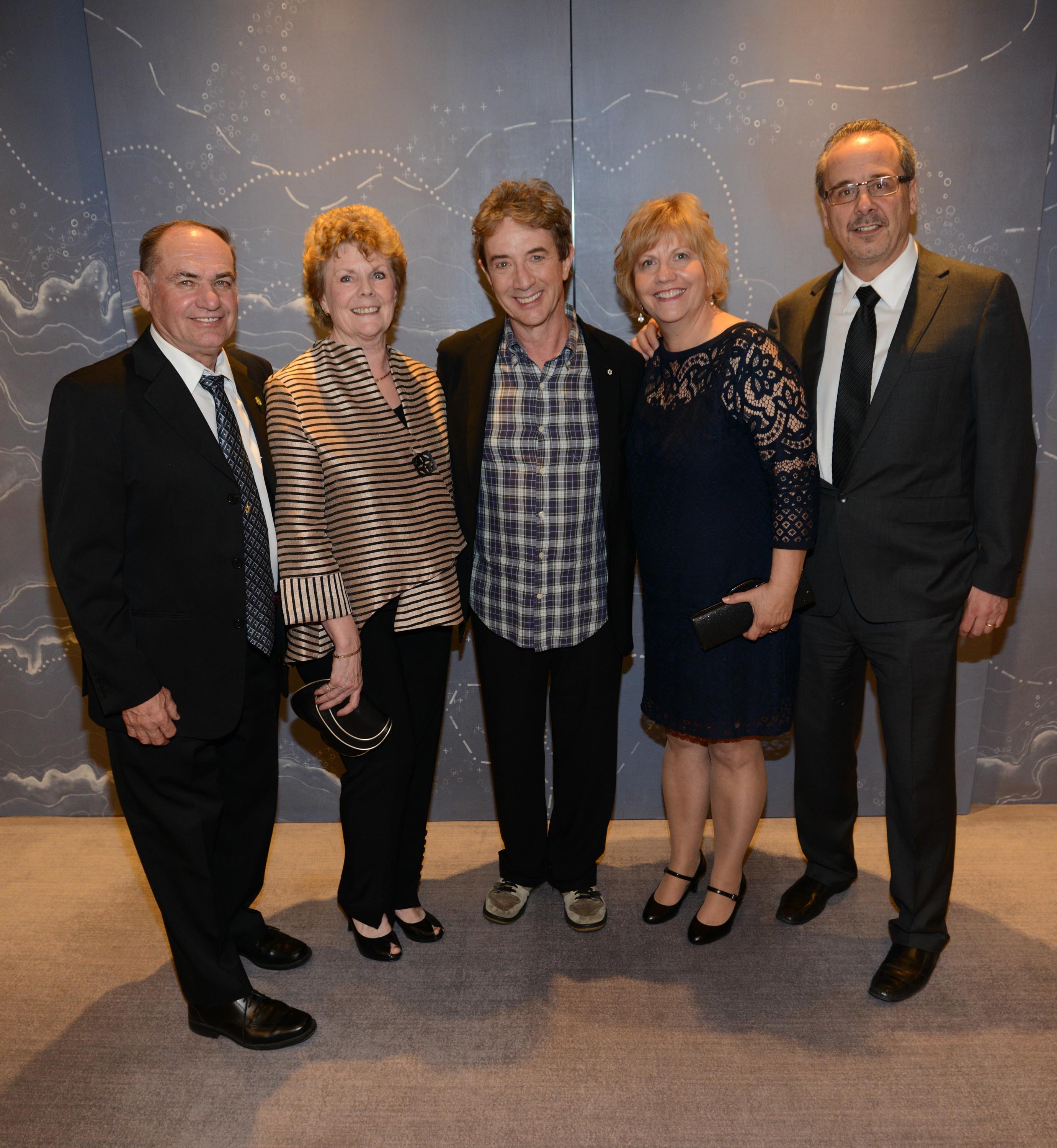 Bob and Deri Morris, Martin Short, Bobbi and Rick Bates