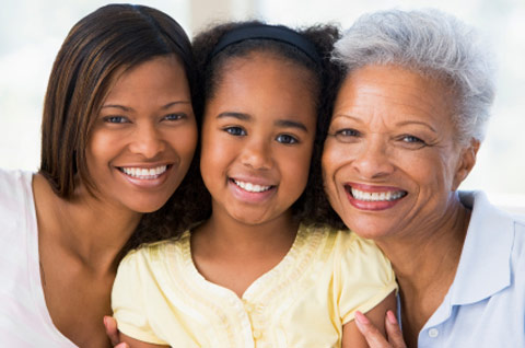 Photo of a multi-generational family