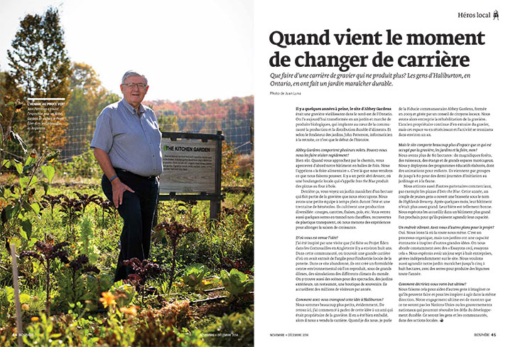 Biosphere November December 2014 Local Hero