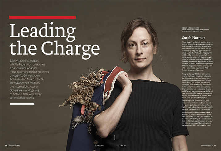 Canadian Wildlife July August 2014 Feature Story Leading the Charge