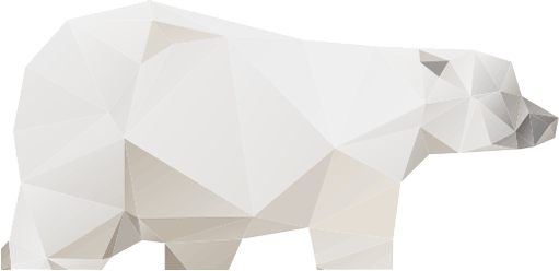 Artistic rendition of a bear