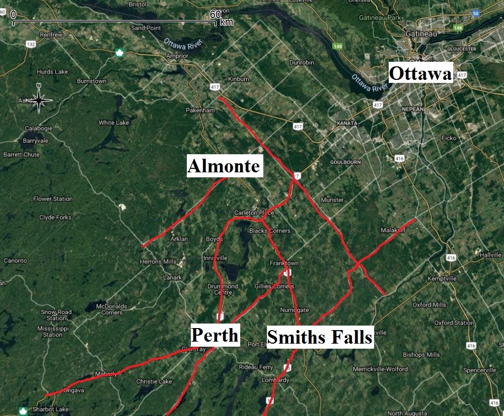 Hot Roads Do you regularly drive one of Eastern Ontario's 'hot roads?' This map is a compilation of CWF's 2018 data on turtle strikes.
