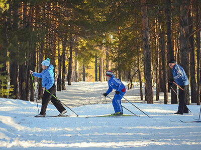 skiing