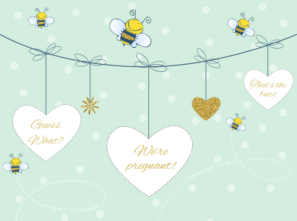 Pregnancy announcement card