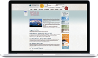 Screen shot of online learning environment on a computer screen