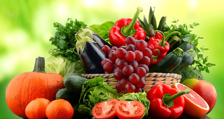 Basket of Fruits and vegetables