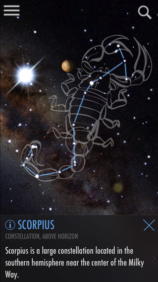 Star formation of Scorpius illustration
