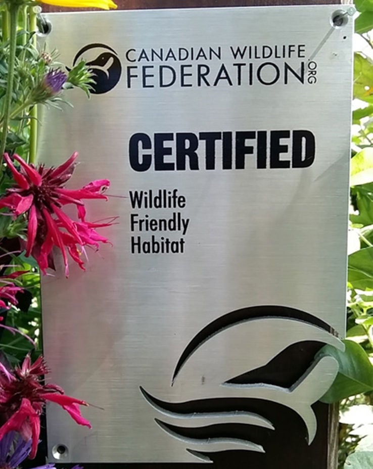 garden certified sign 