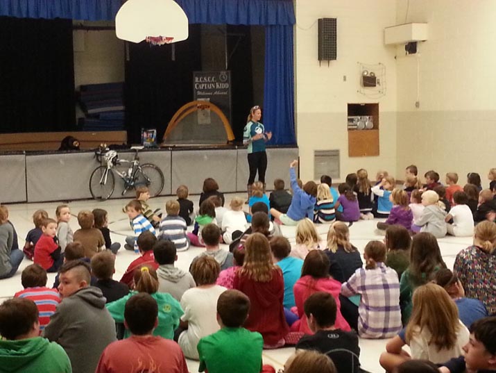 cwf talking to schools kids