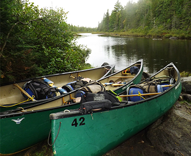 ccc participants on canoes