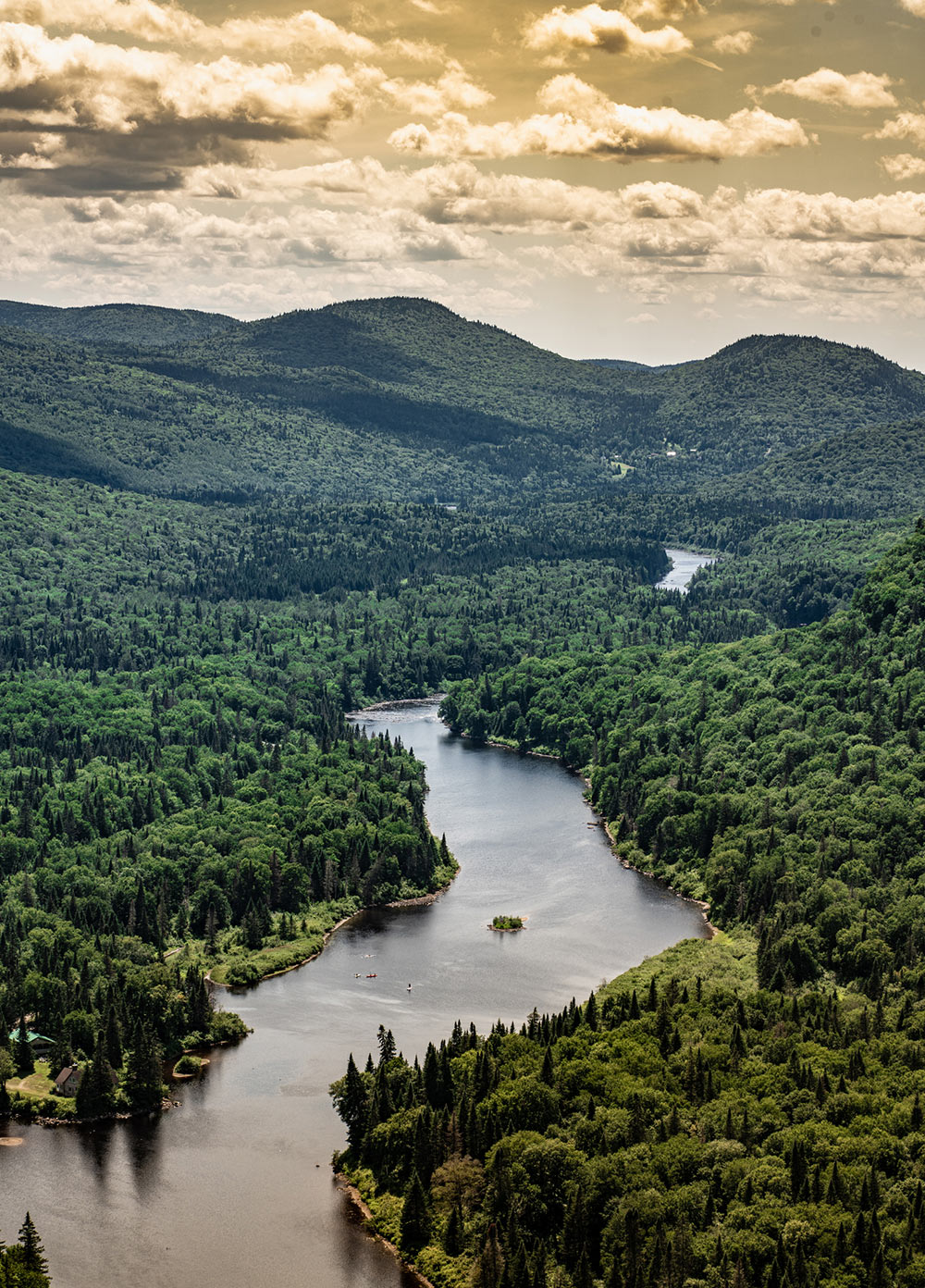 Part of a watershed system in Quebec