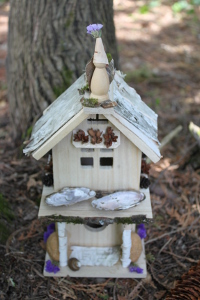 Fairy house at the base of a tree
