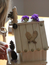 Completed fairy house