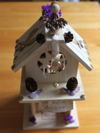 Completed fairy house