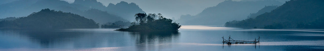 foggy lake